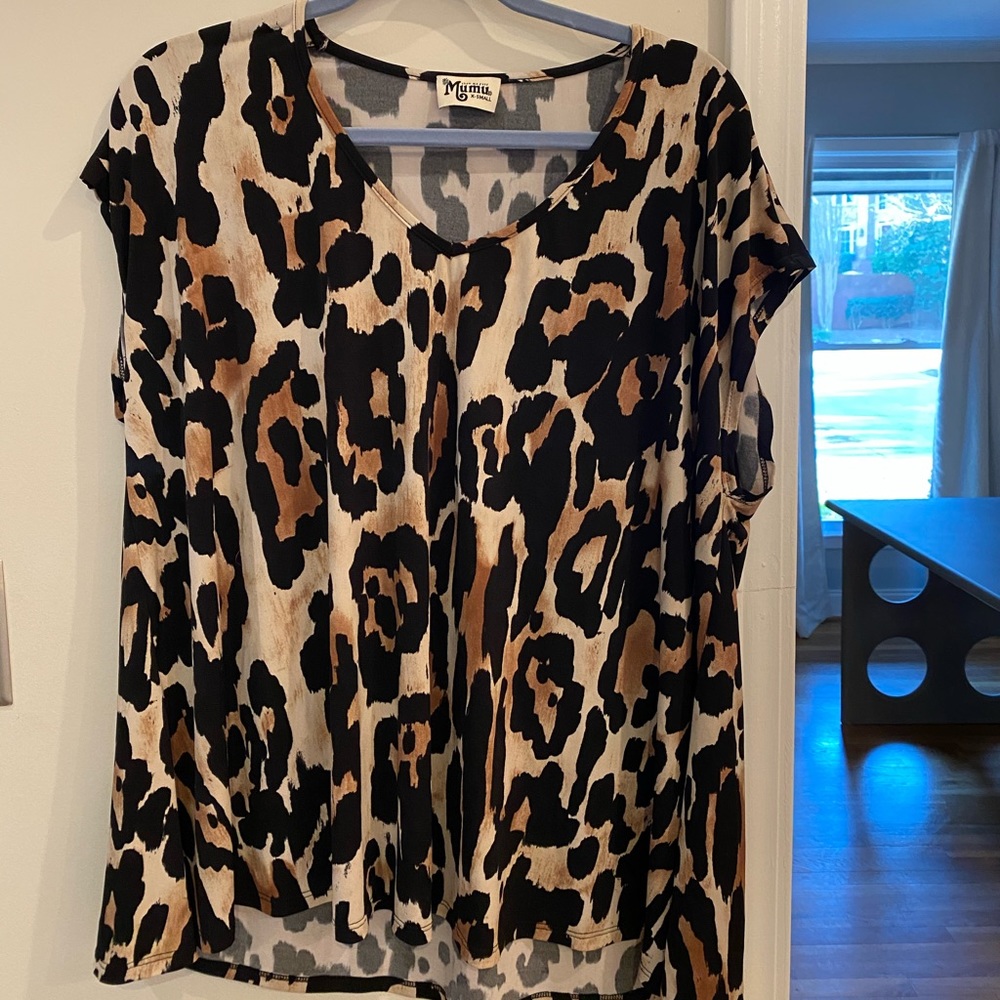 Leopard print show me your mumu tunic